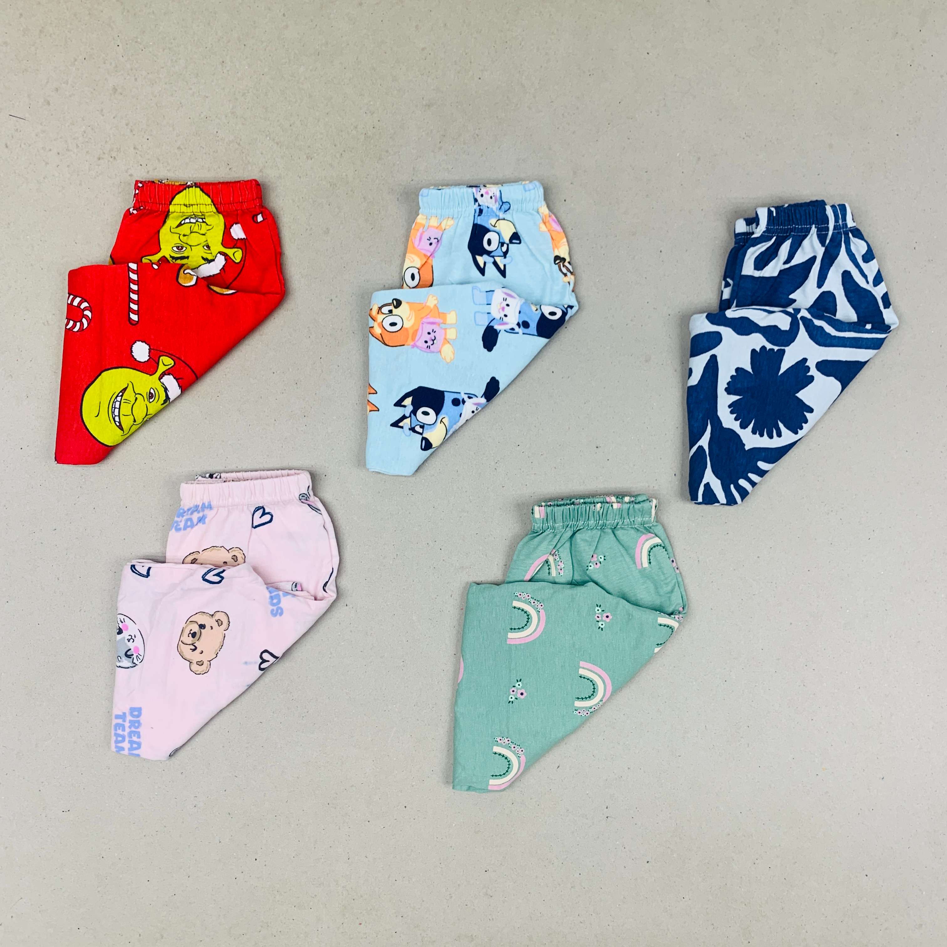 Unisex Kids Pants Pack of 5