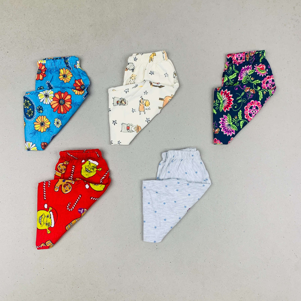 Unisex Kids Pants Pack of 5