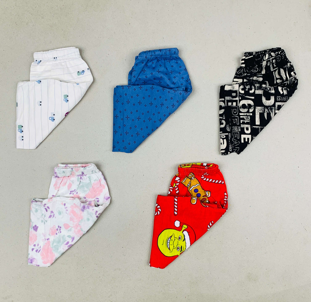 Unisex Kids Pants Pack of 5