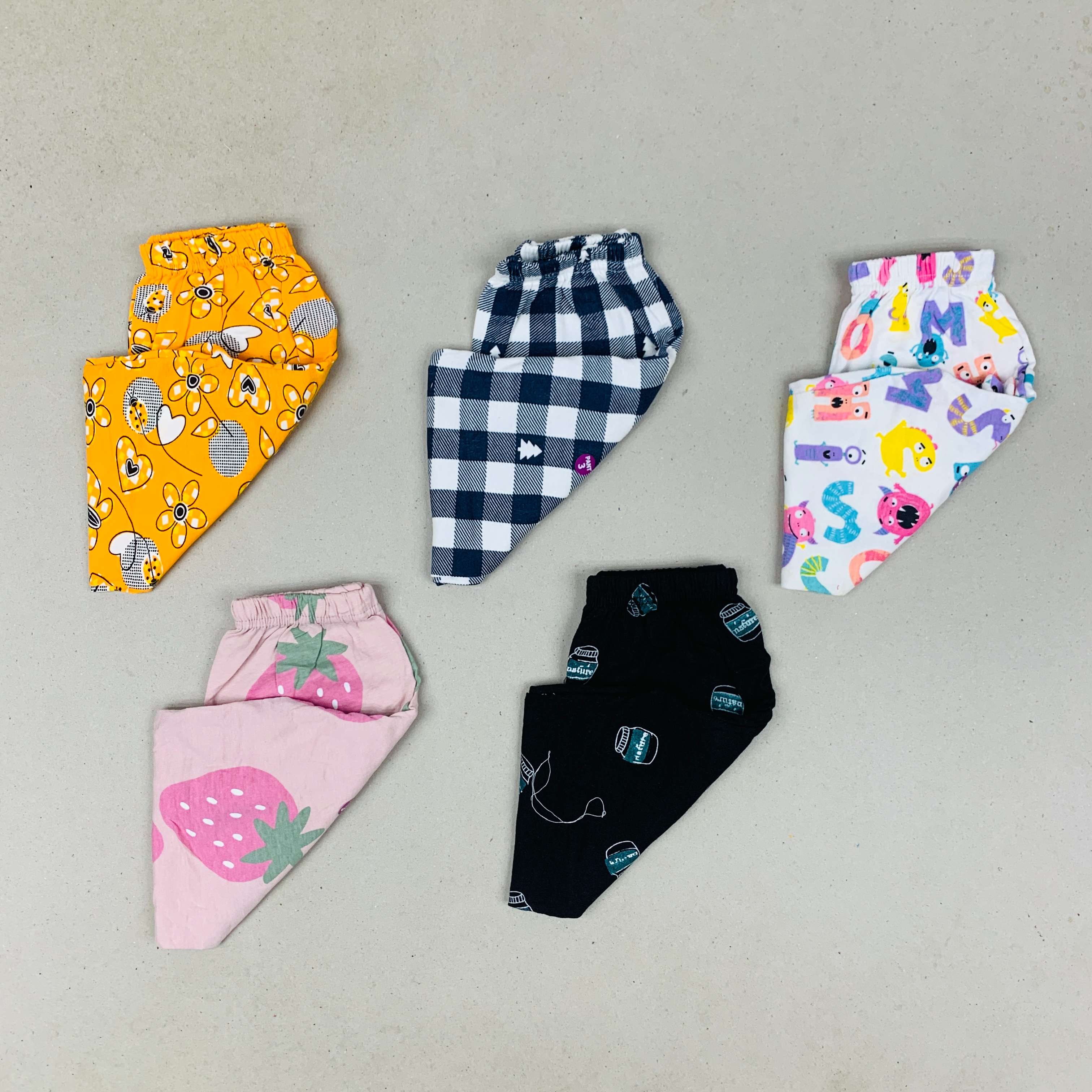 Unisex Kids Pants Pack of 5