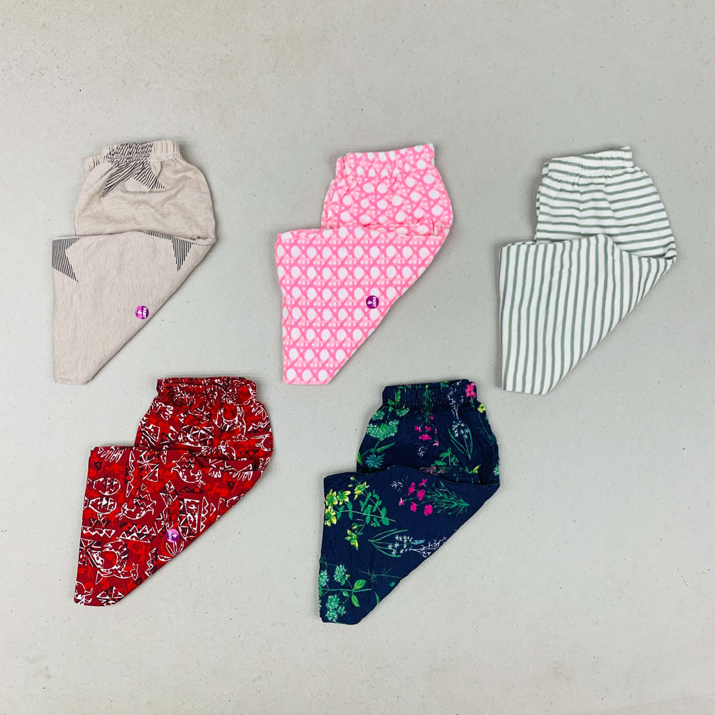 Unisex Kids Pants Pack of 5