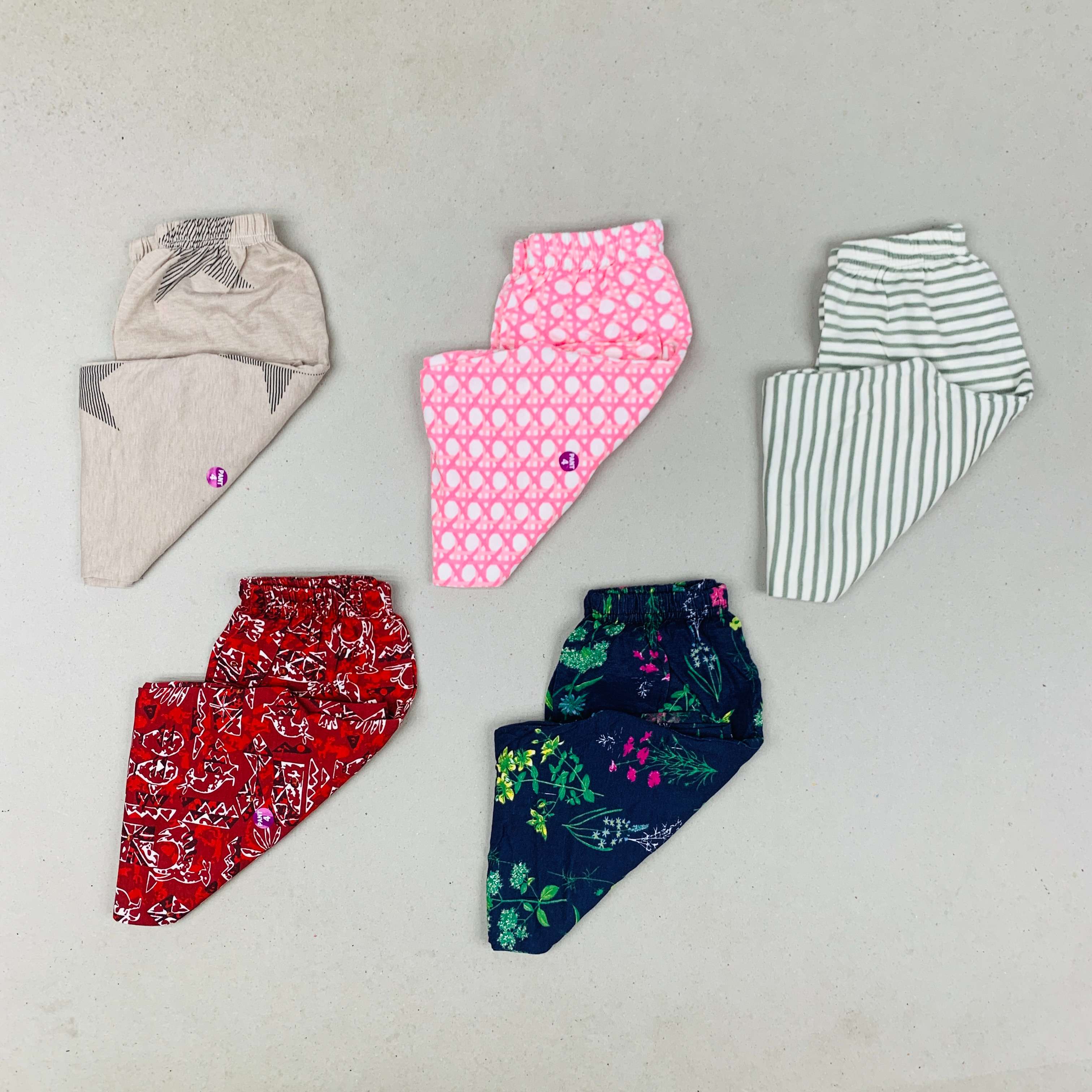Unisex Kids Pants Pack of 5