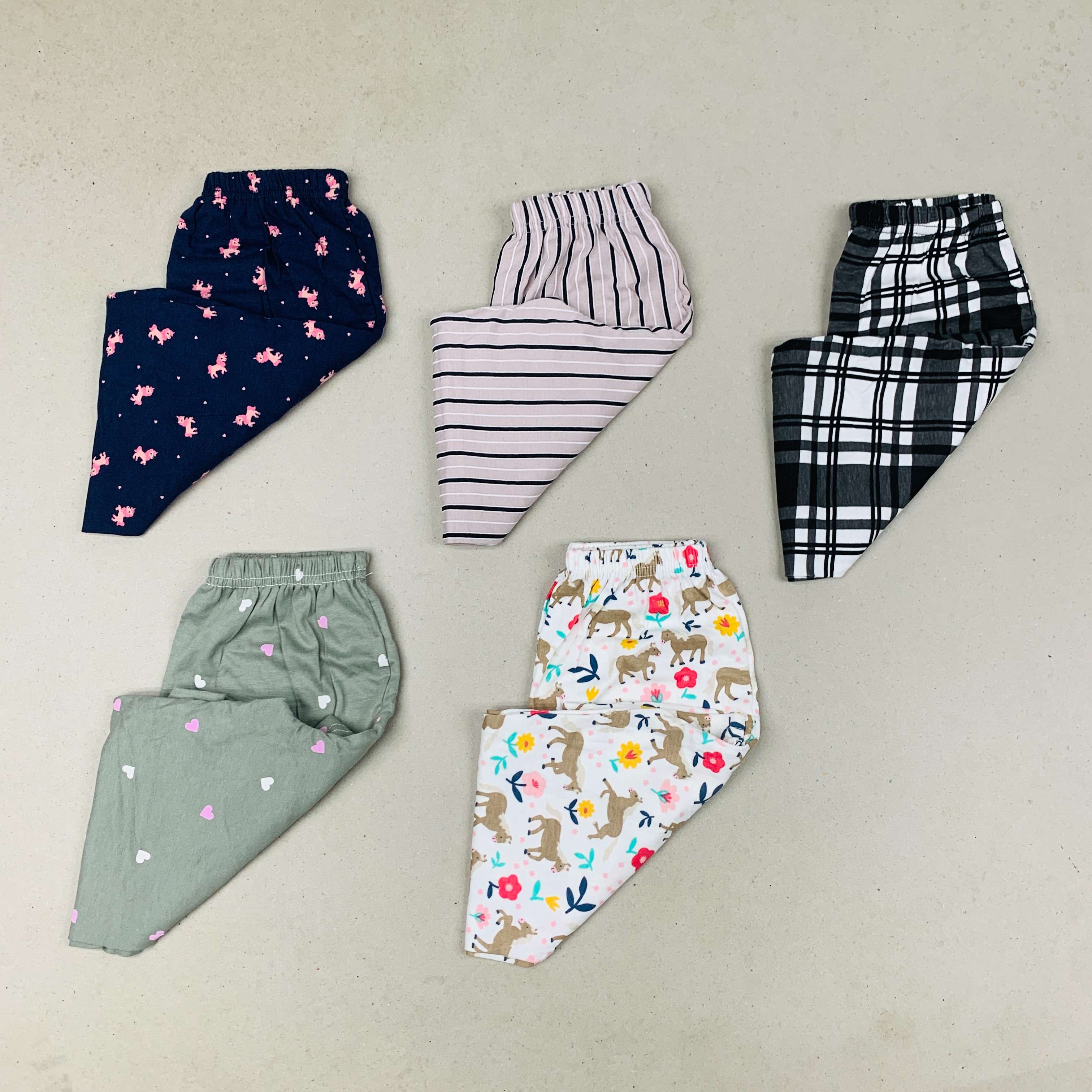 Unisex Kids Pants Pack of 5