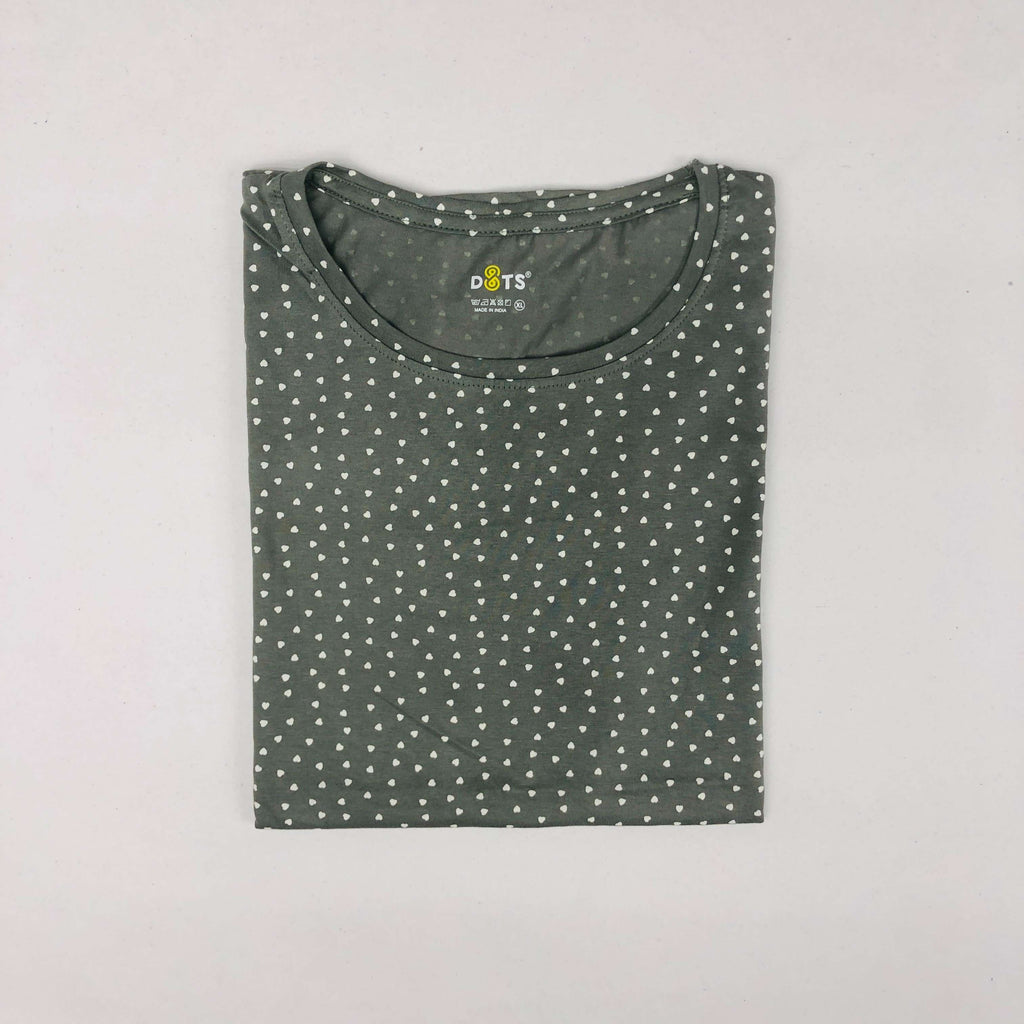Dots Ladies Printed T-Shirt