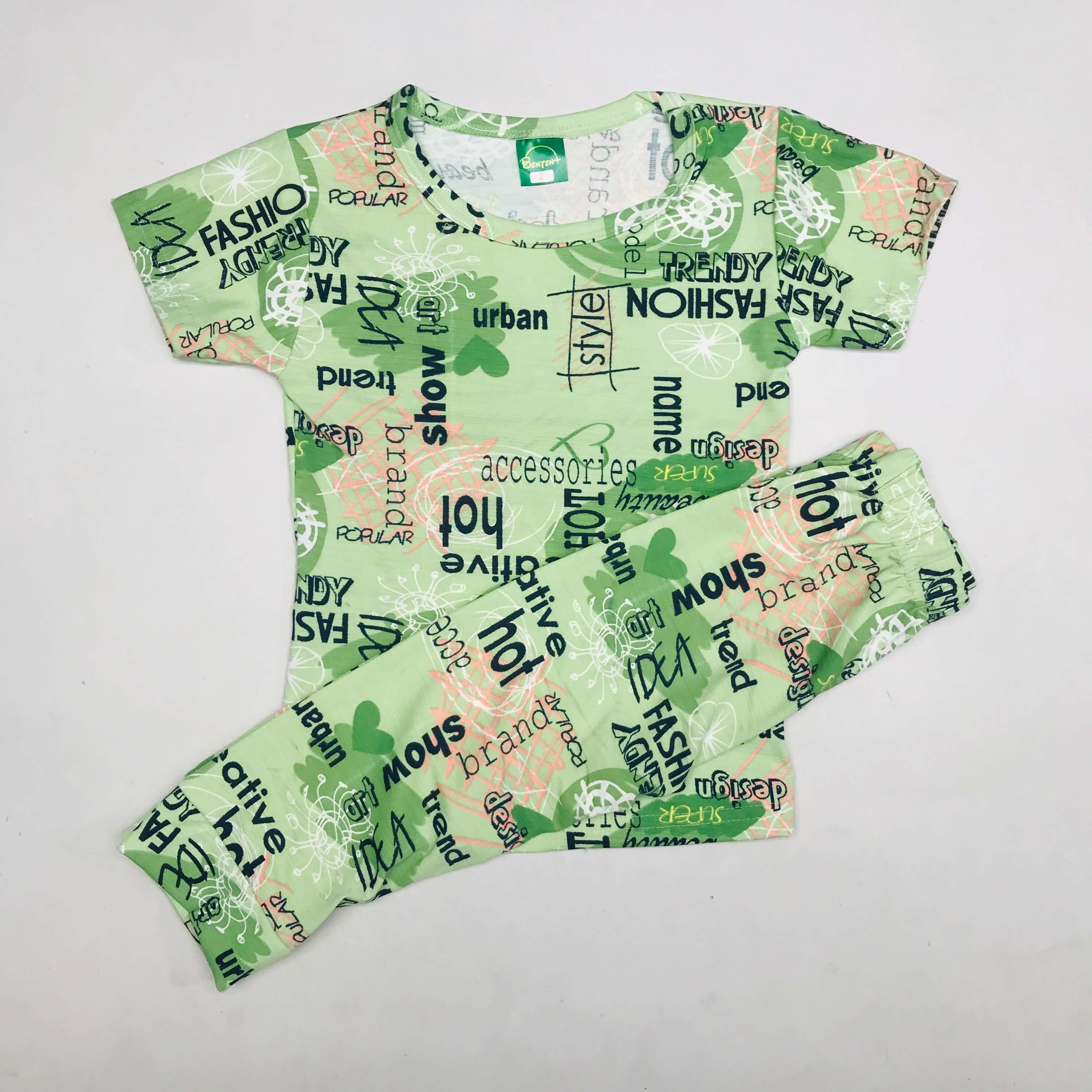 Cartoon Cuddles printed Pant Set