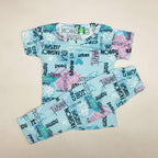 Cartoon Cuddles printed Pant Set