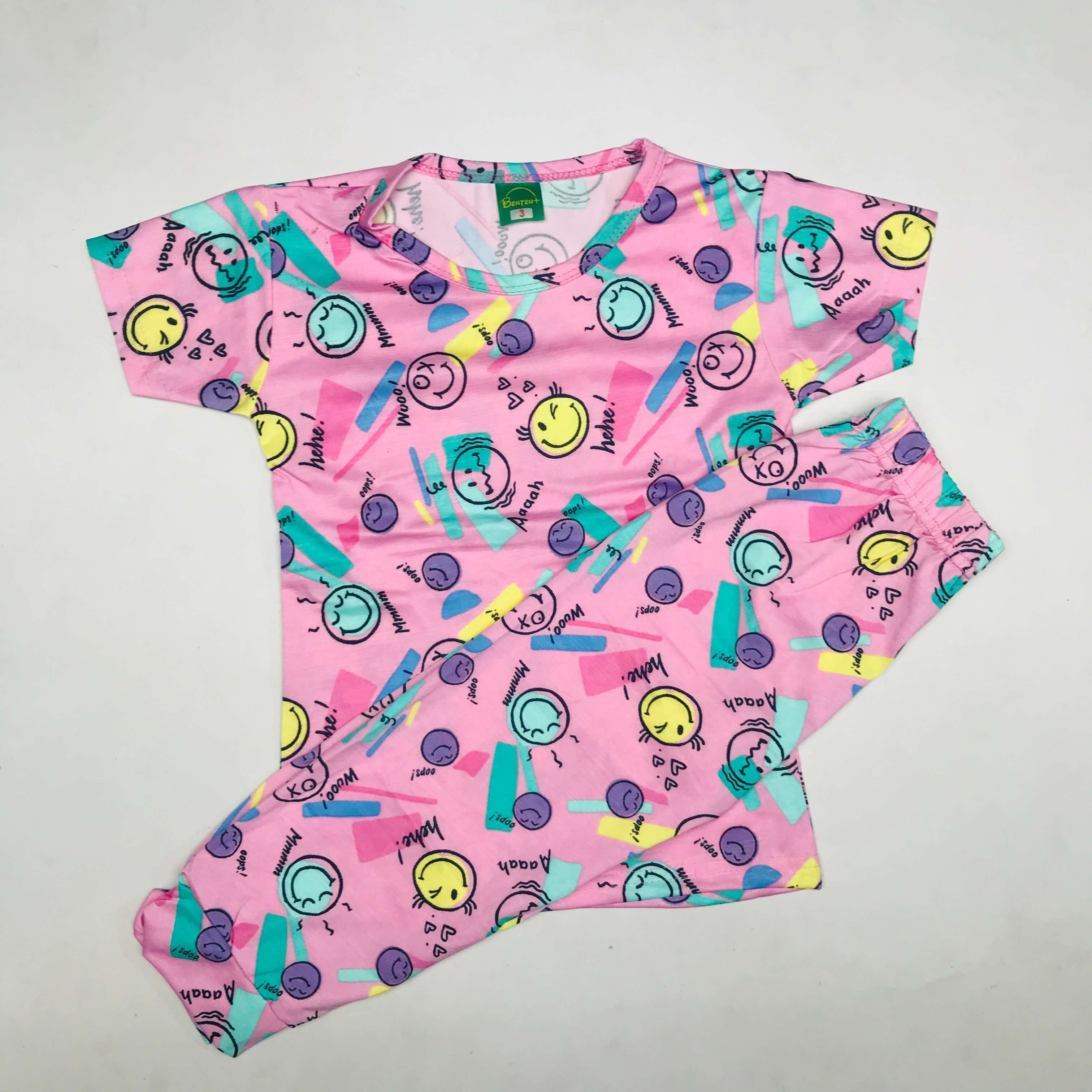 Cartoon Cuddles printed Pant Set