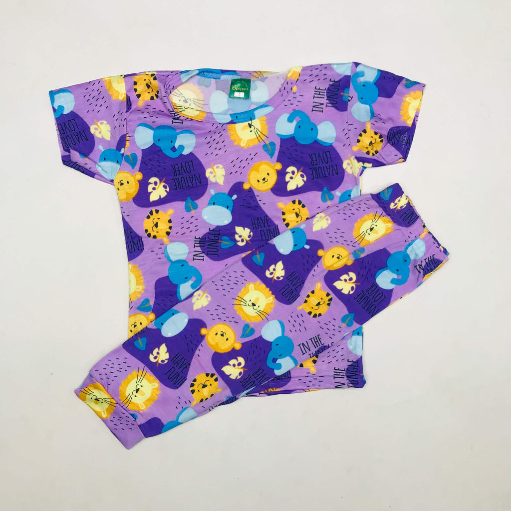 Cartoon Cuddles printed Pant Set