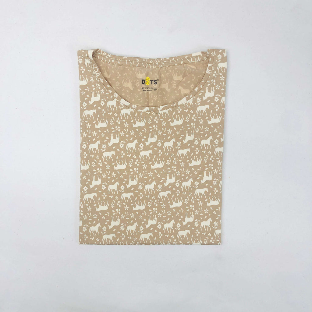Dots Ladies Printed T-Shirt