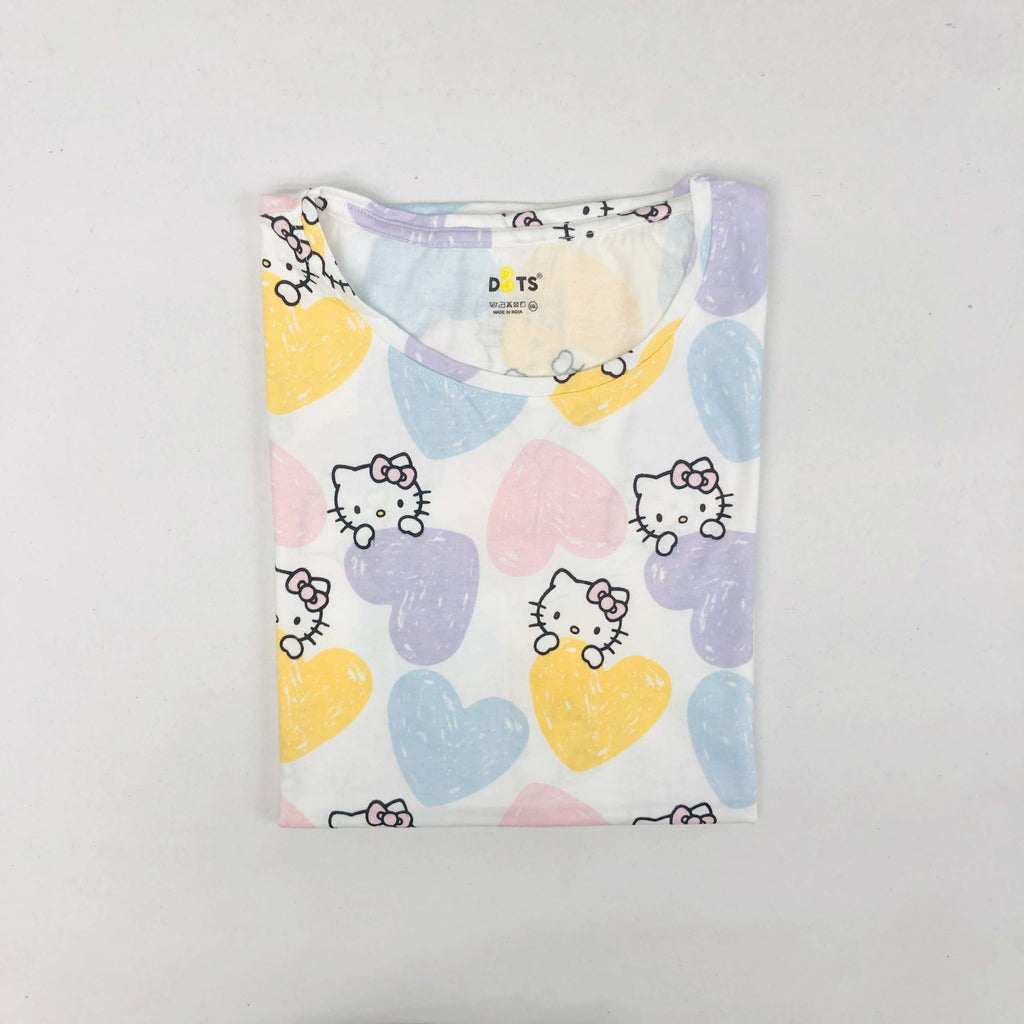 Dots Ladies Printed T-Shirt