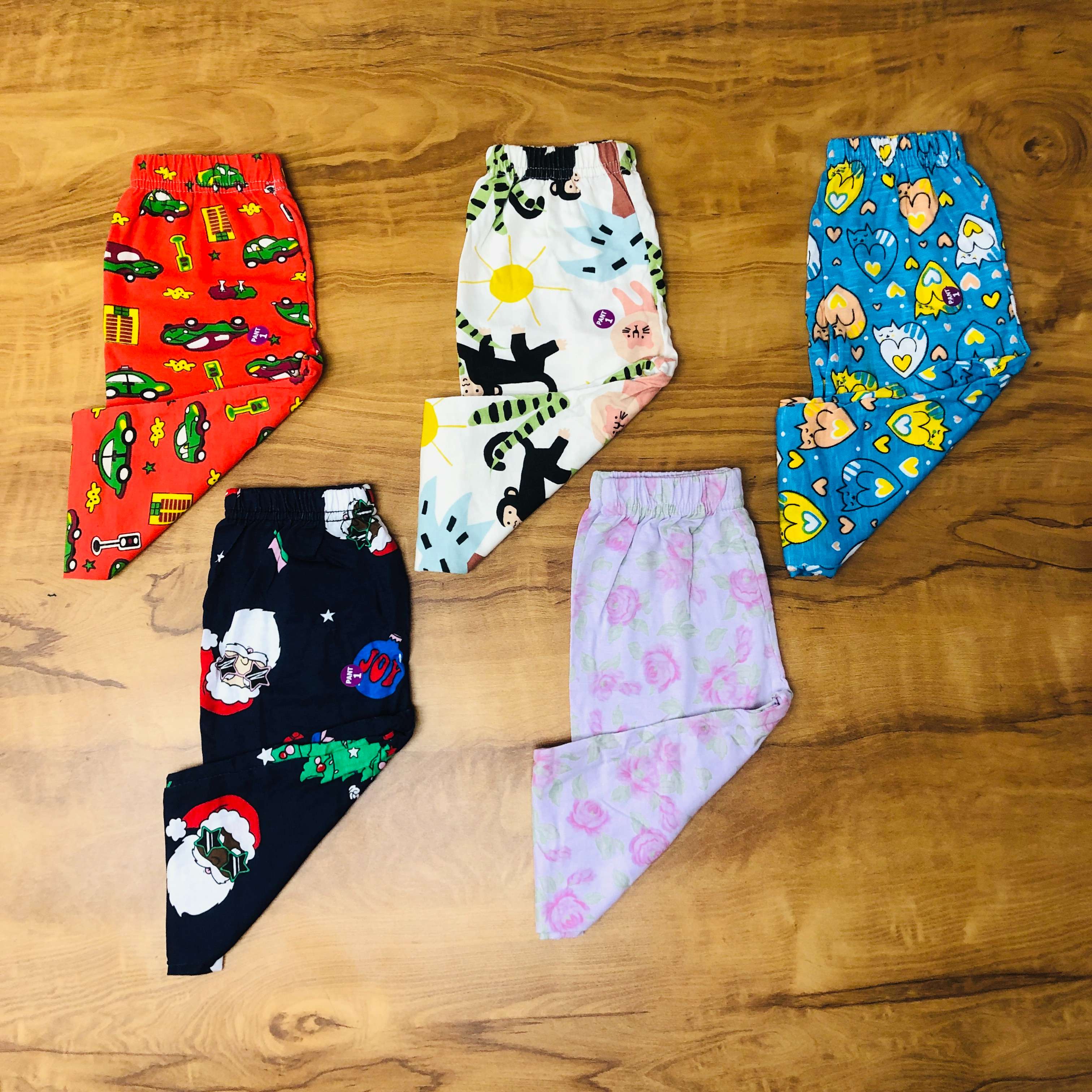 Unisex Kids Pants Pack of 5