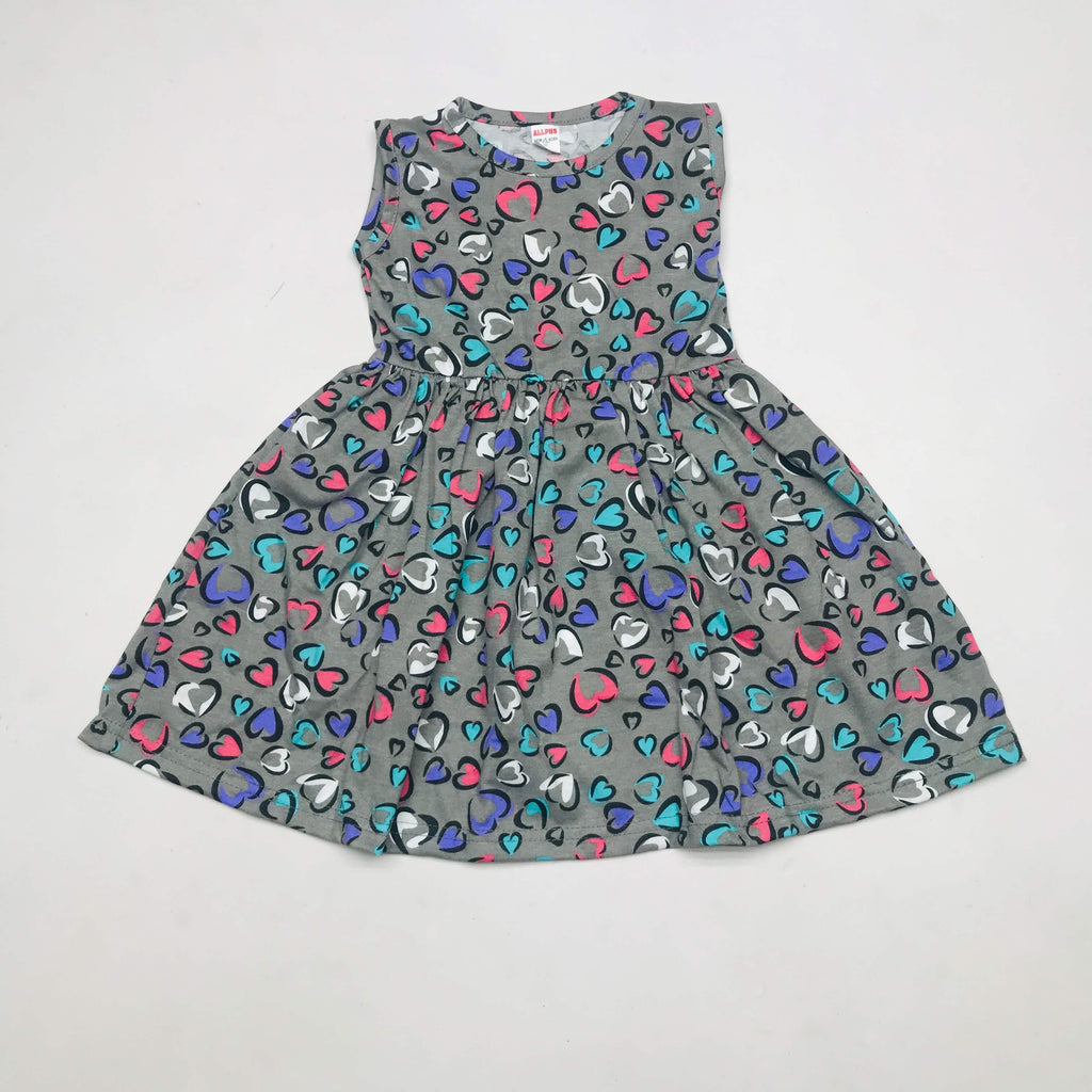 Floral Print SleeveLess Frock