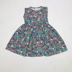 Floral Print SleeveLess Frock