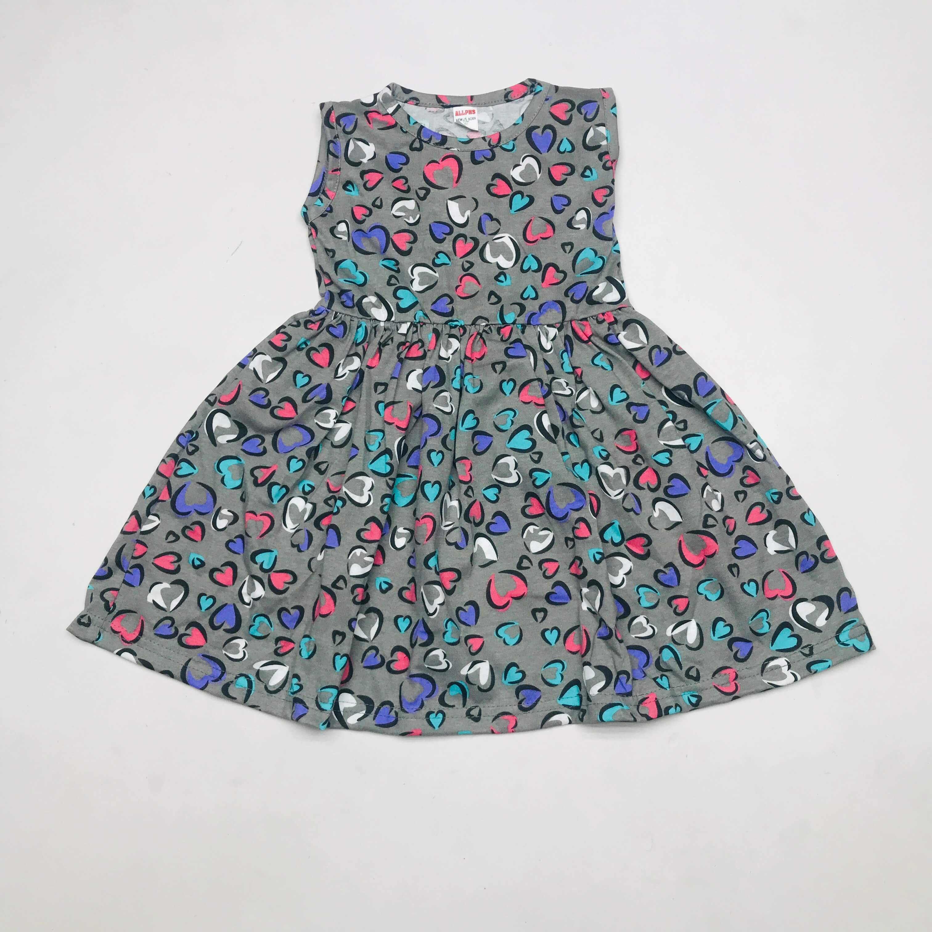 Floral Print SleeveLess Frock