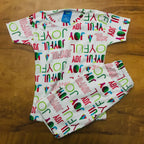 Kids Printed Shorts Set