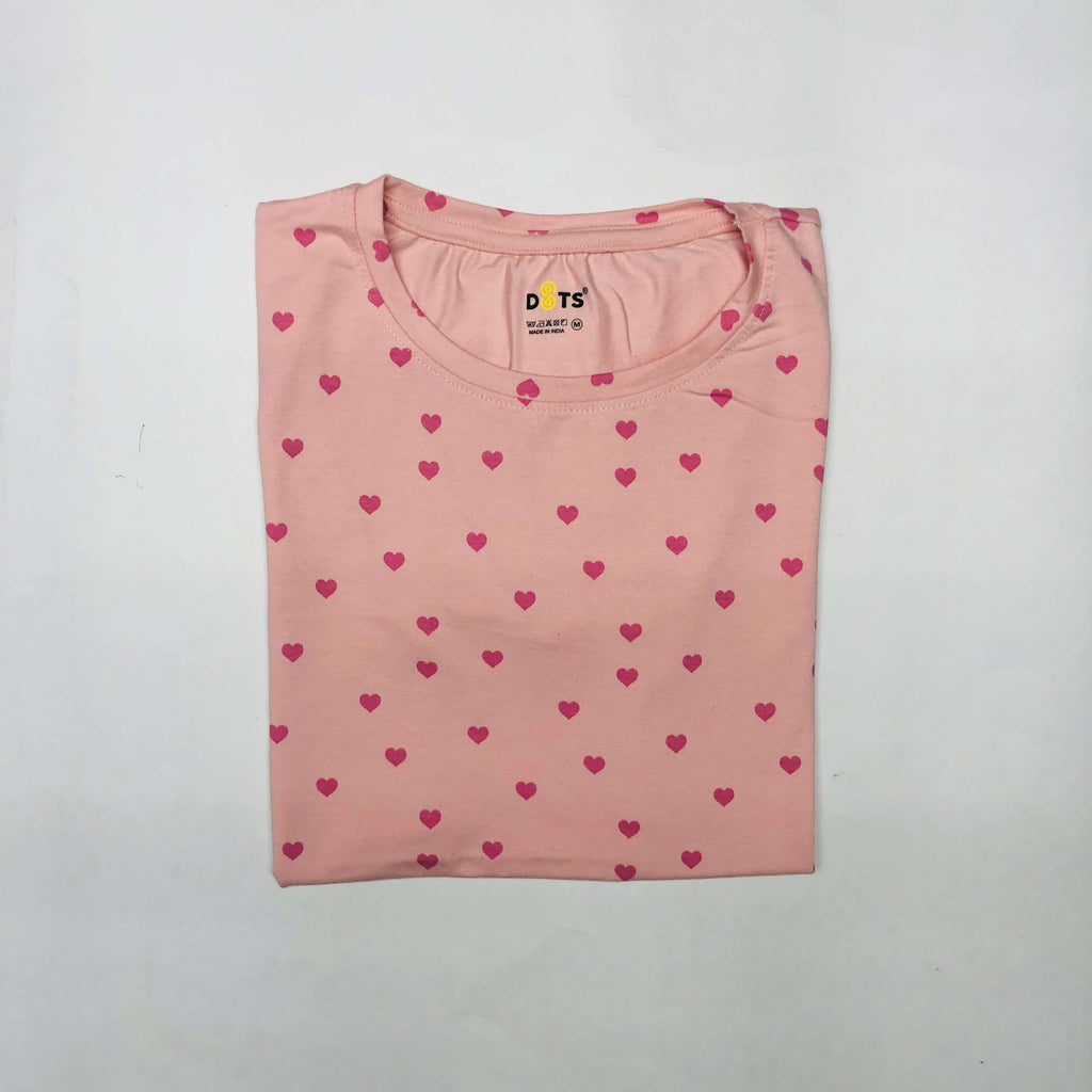 Dots Ladies Printed T-Shirt