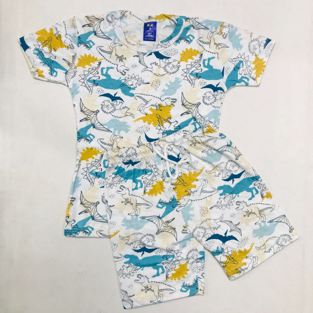 Kids Printed Shorts Set