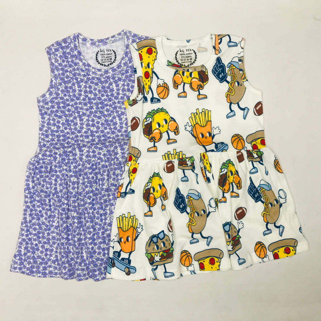 Breezy Bloom Kids Frock Pack of 2