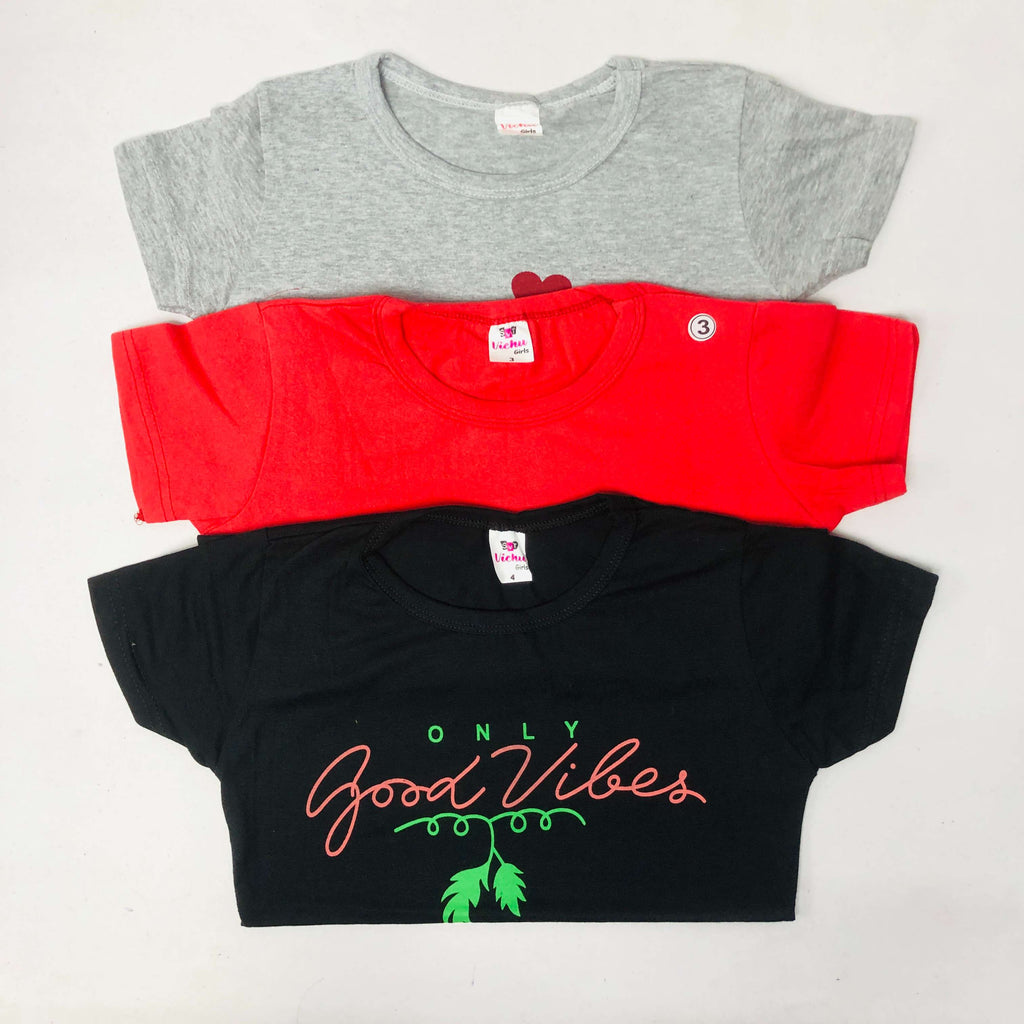 SVT Girls Top Combo Pack of 3
