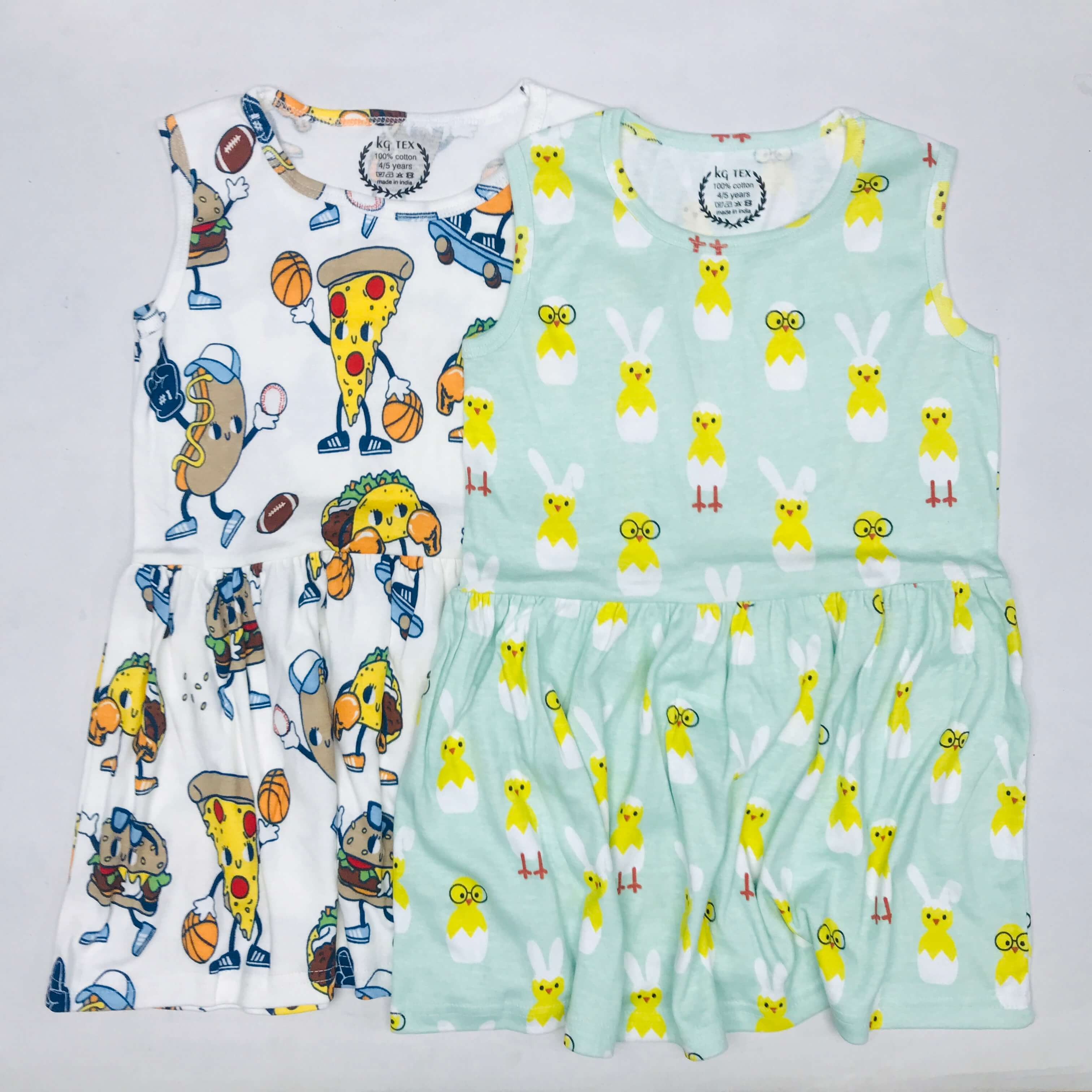 Breezy Bloom Kids Frock Pack of 2