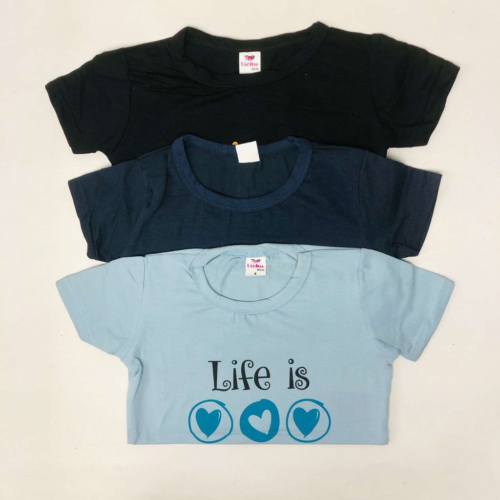 SVT Girls Top Combo Pack of 3