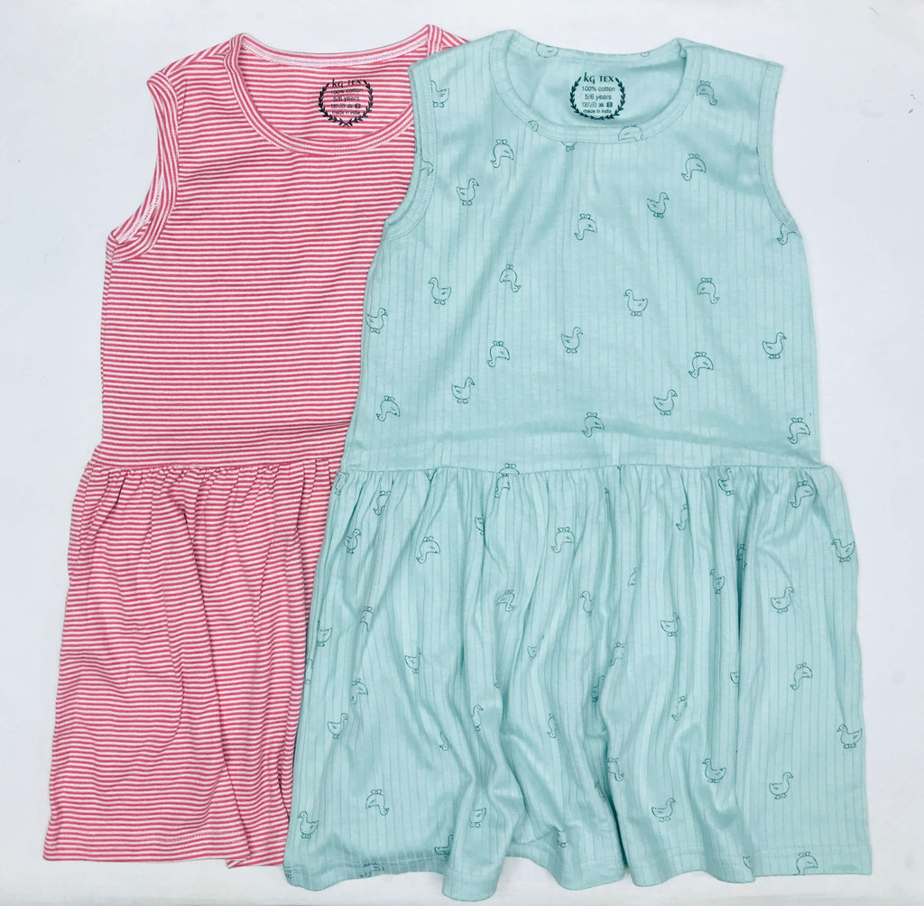 Breezy Bloom Kids Frock Pack of 2