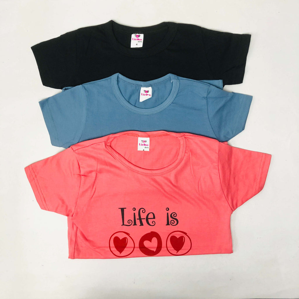 SVT Girls Top Combo Pack of 3