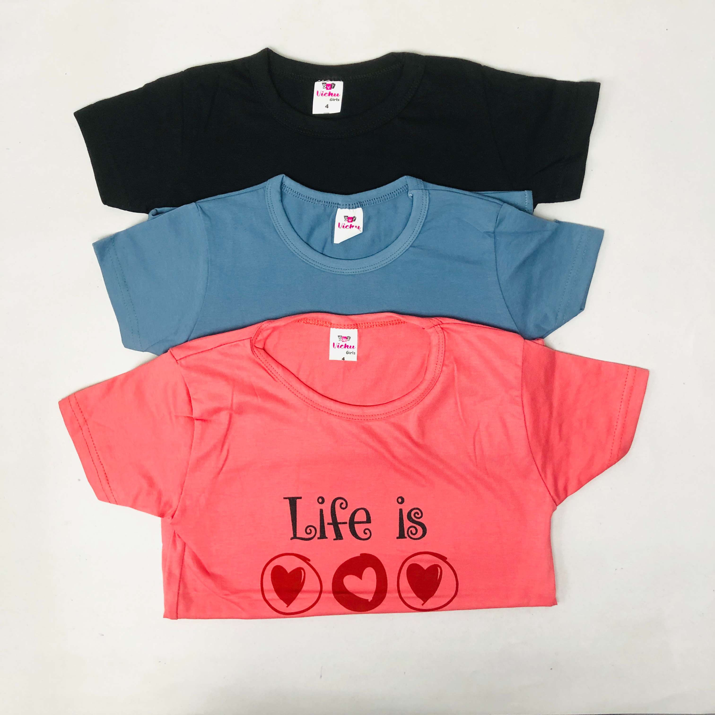 SVT Girls Top Combo Pack of 3
