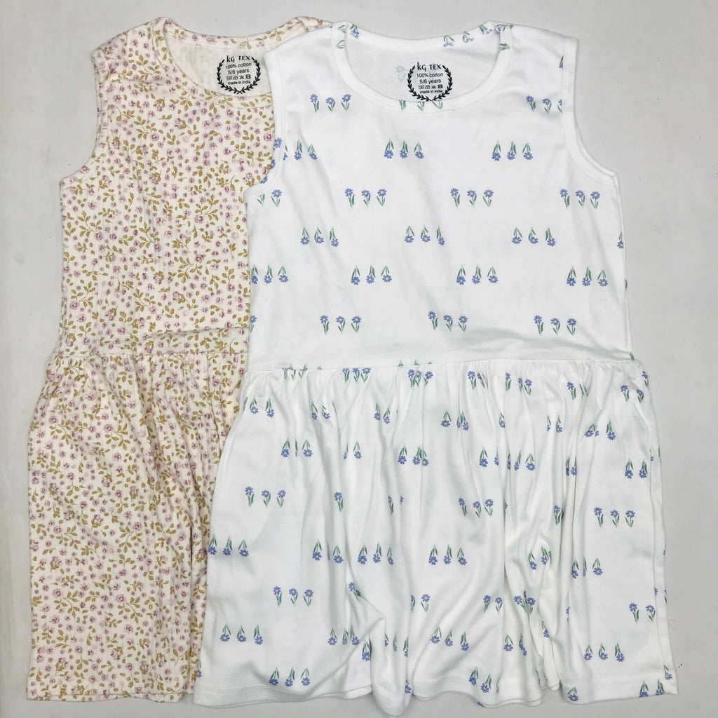 Breezy Bloom Kids Frock Pack of 2