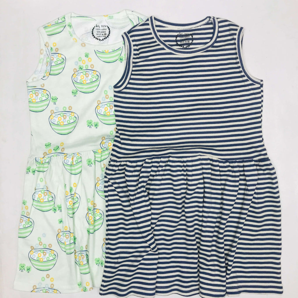 Breezy Bloom Kids Frock Pack of 2