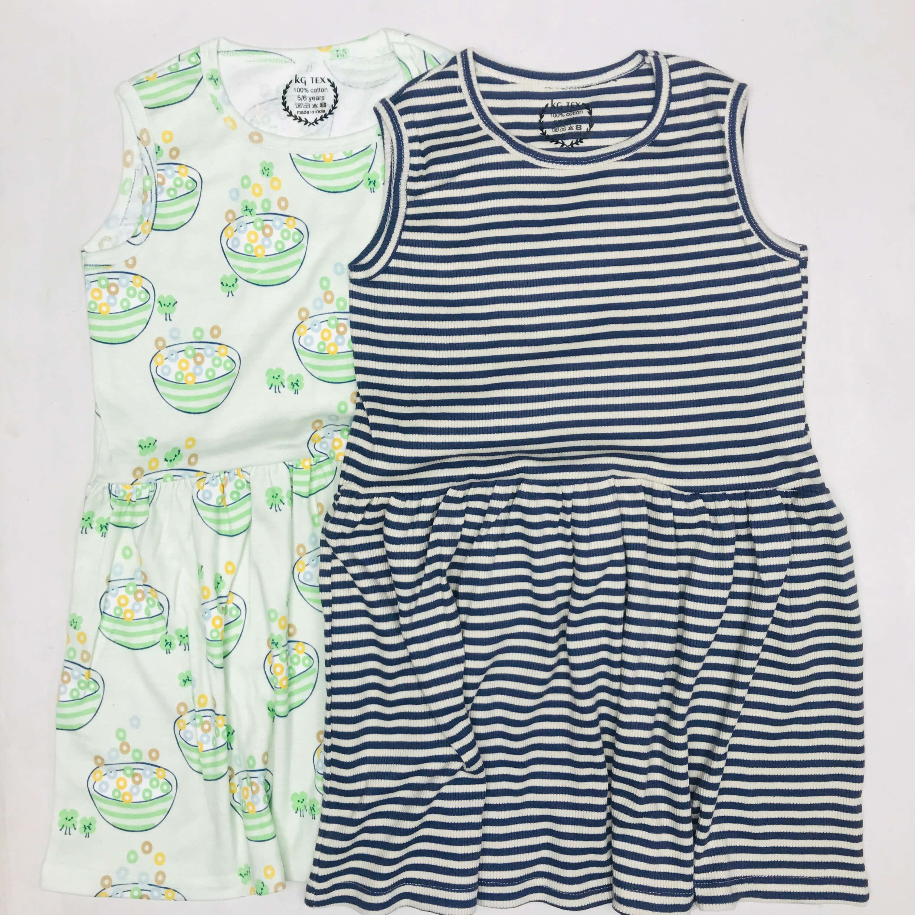 Breezy Bloom Kids Frock Pack of 2