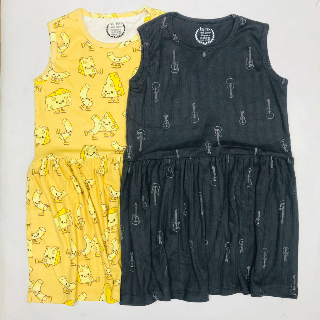 Breezy Bloom Kids Frock Pack of 2