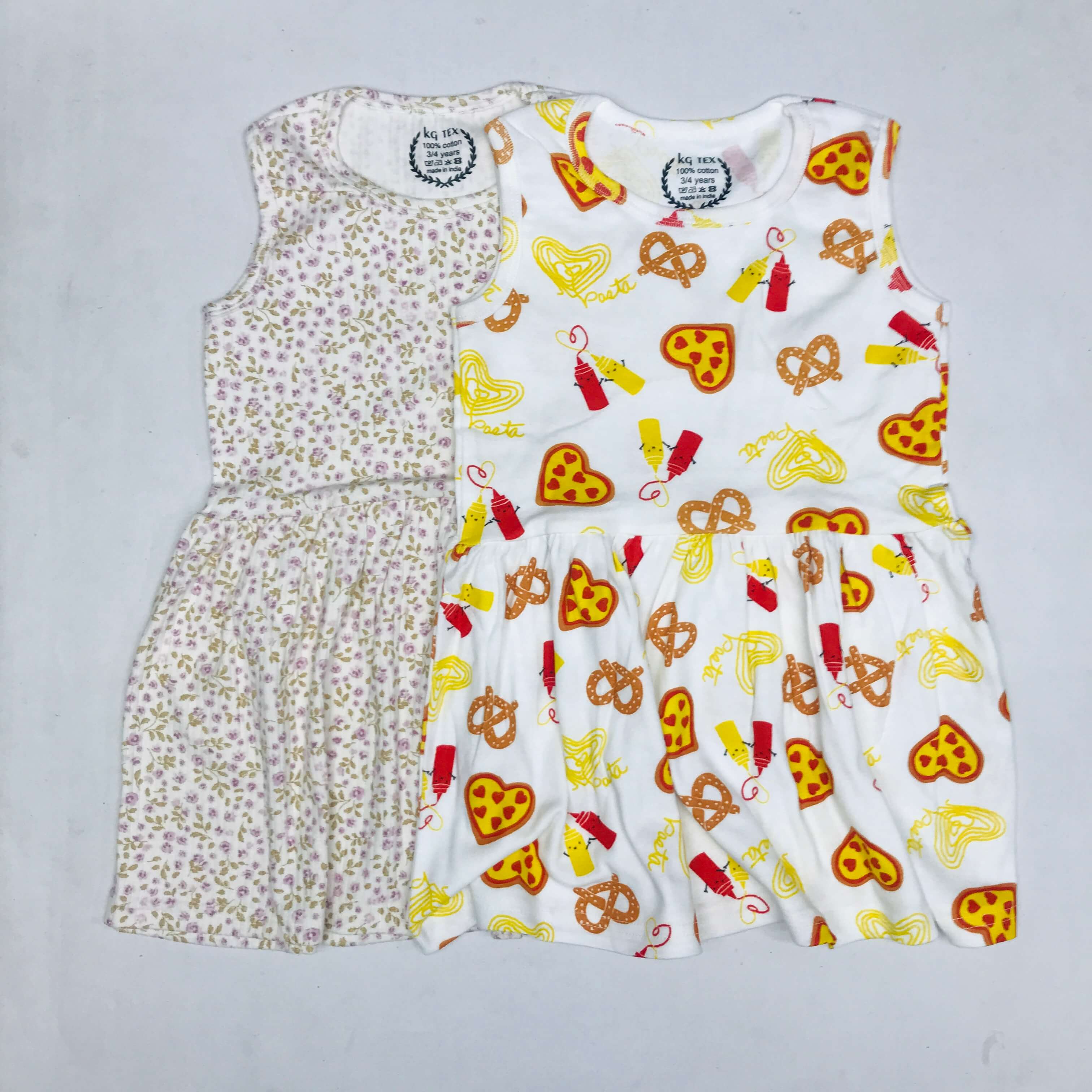Breezy Bloom Kids Frock Pack of 2