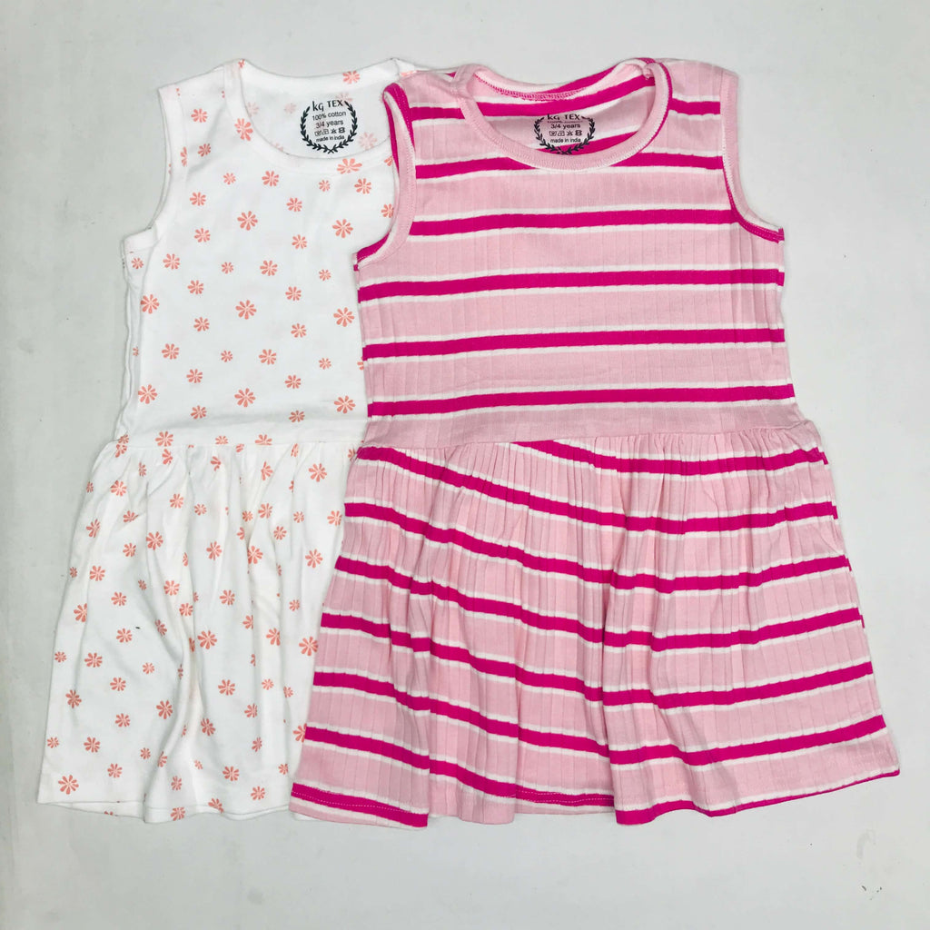 Breezy Bloom Kids Frock Pack of 2