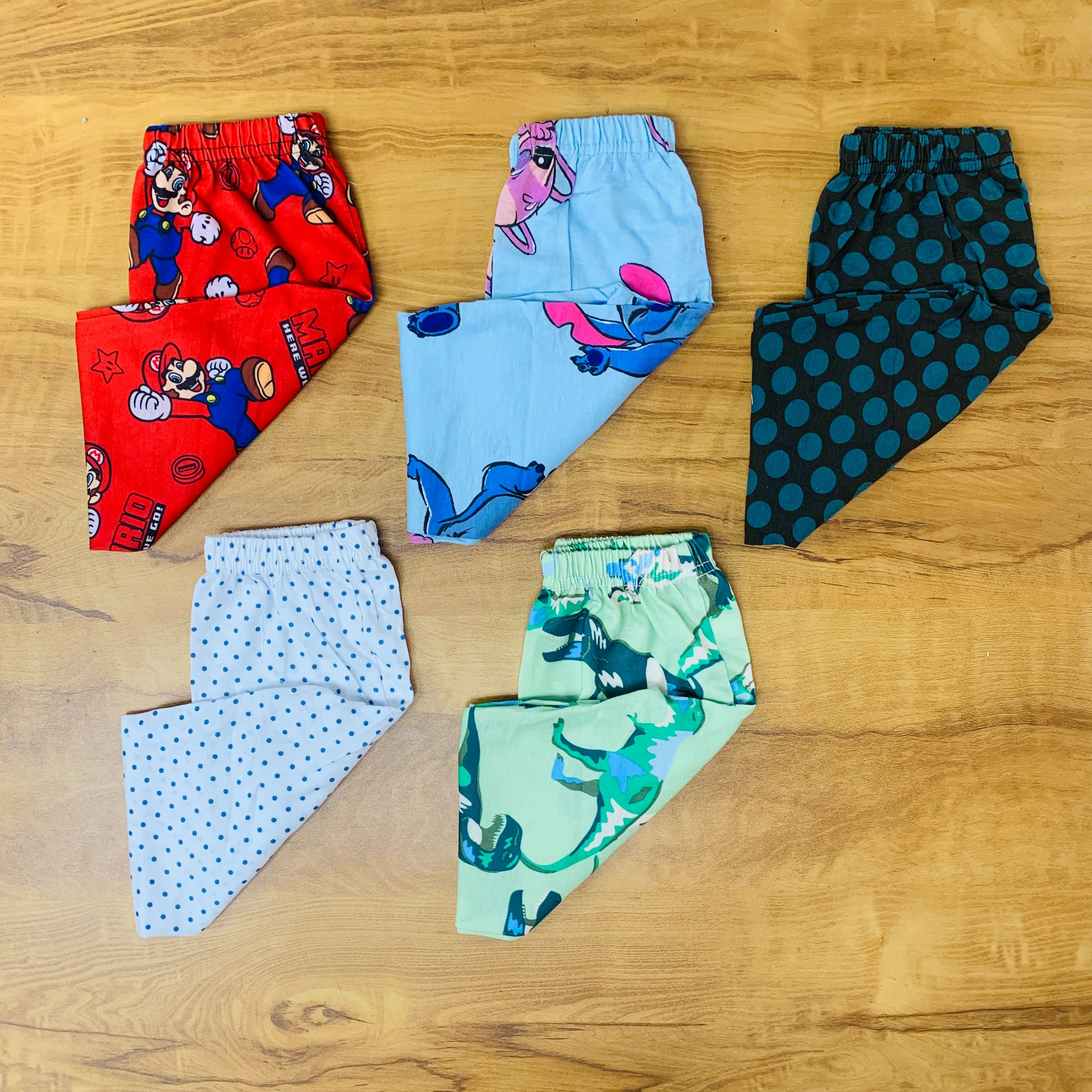 Unisex Kids Pants Pack of 5