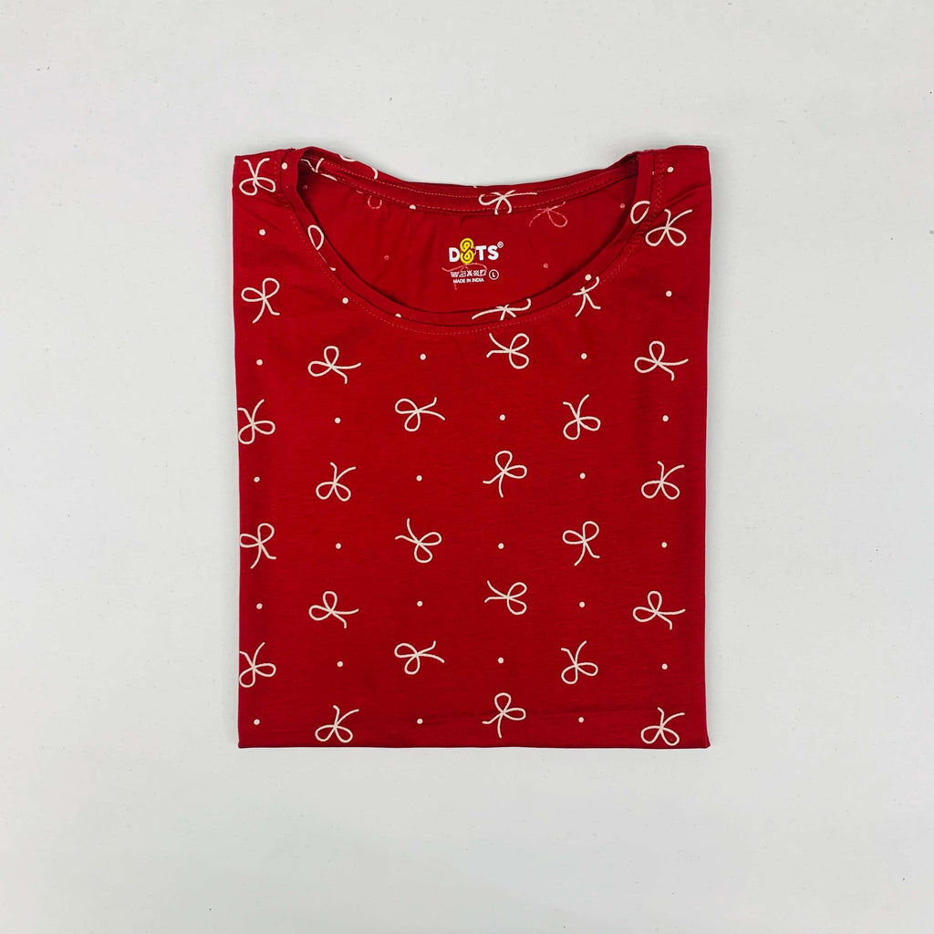 Dots Ladies Printed T-Shirt