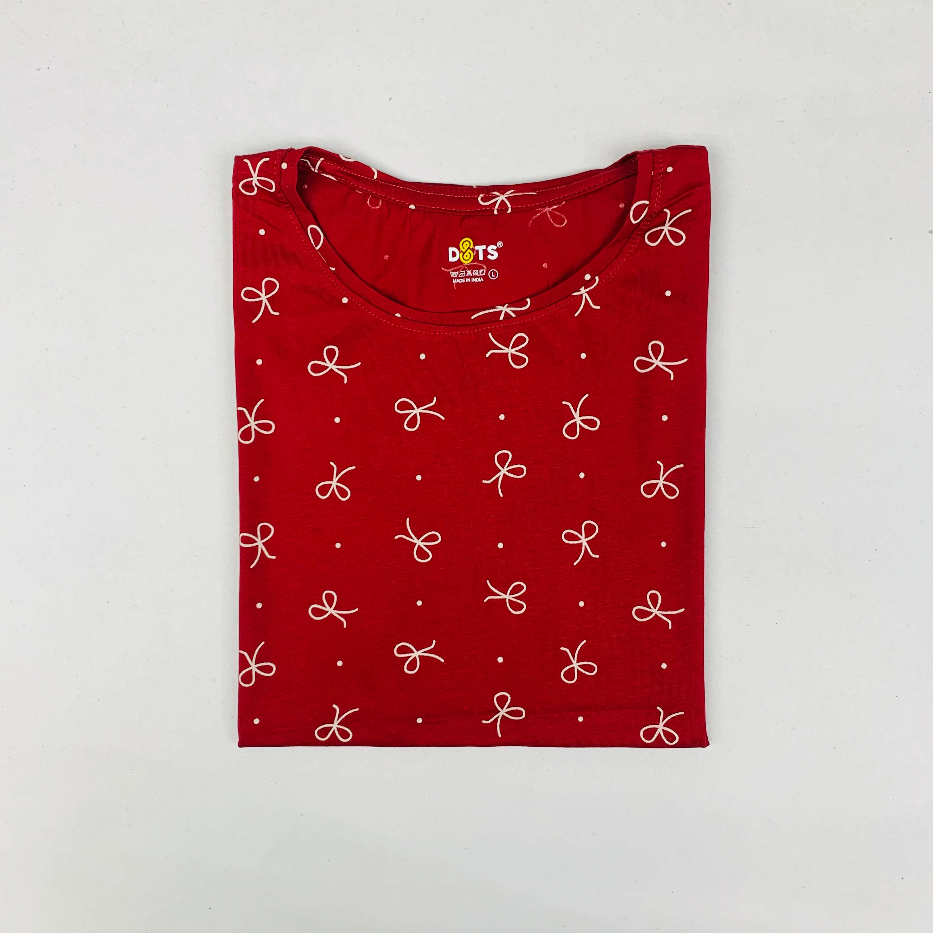 Dots Ladies Printed T-Shirt