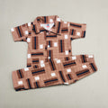 Clay And Blue Pant Set