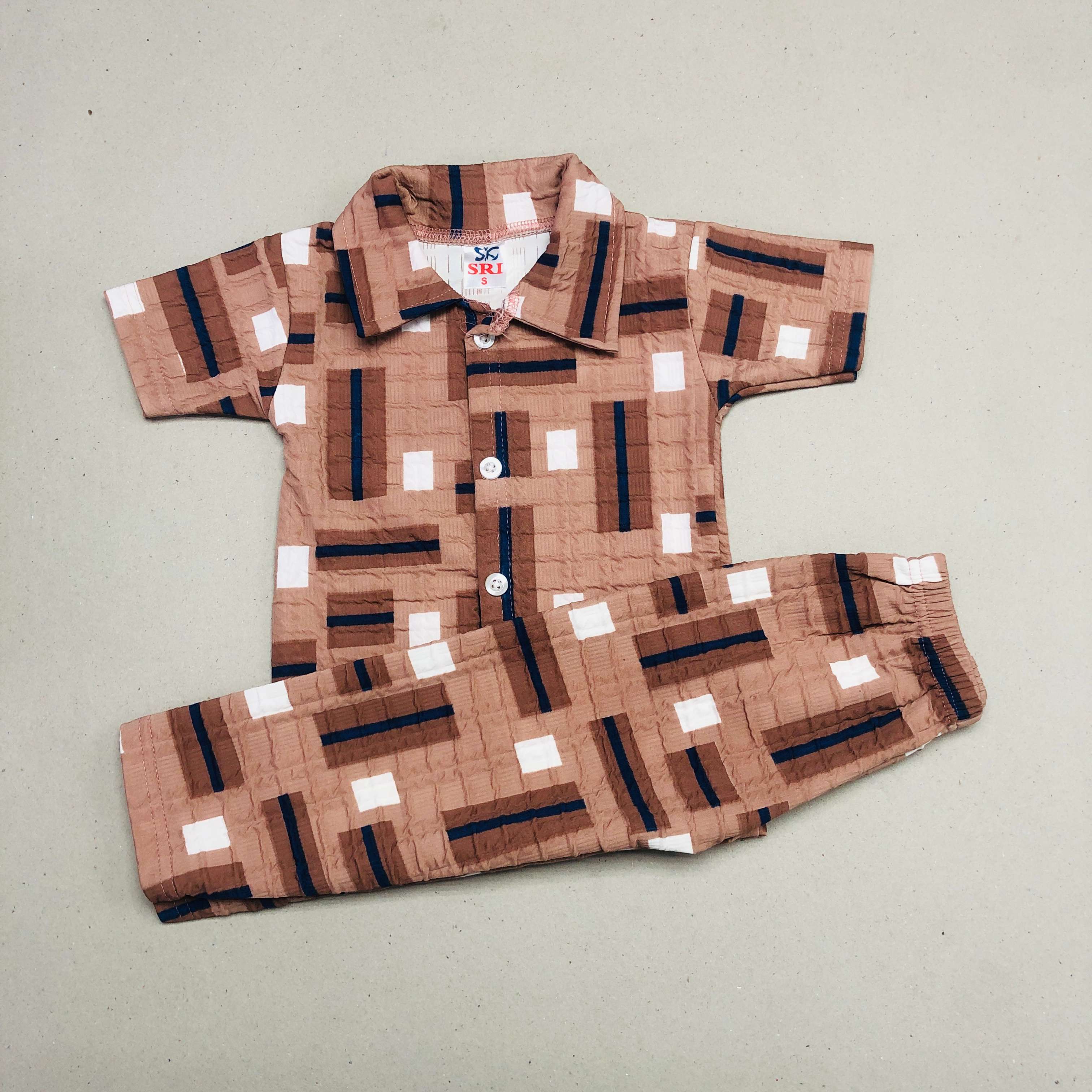 Clay And Blue Pant Set