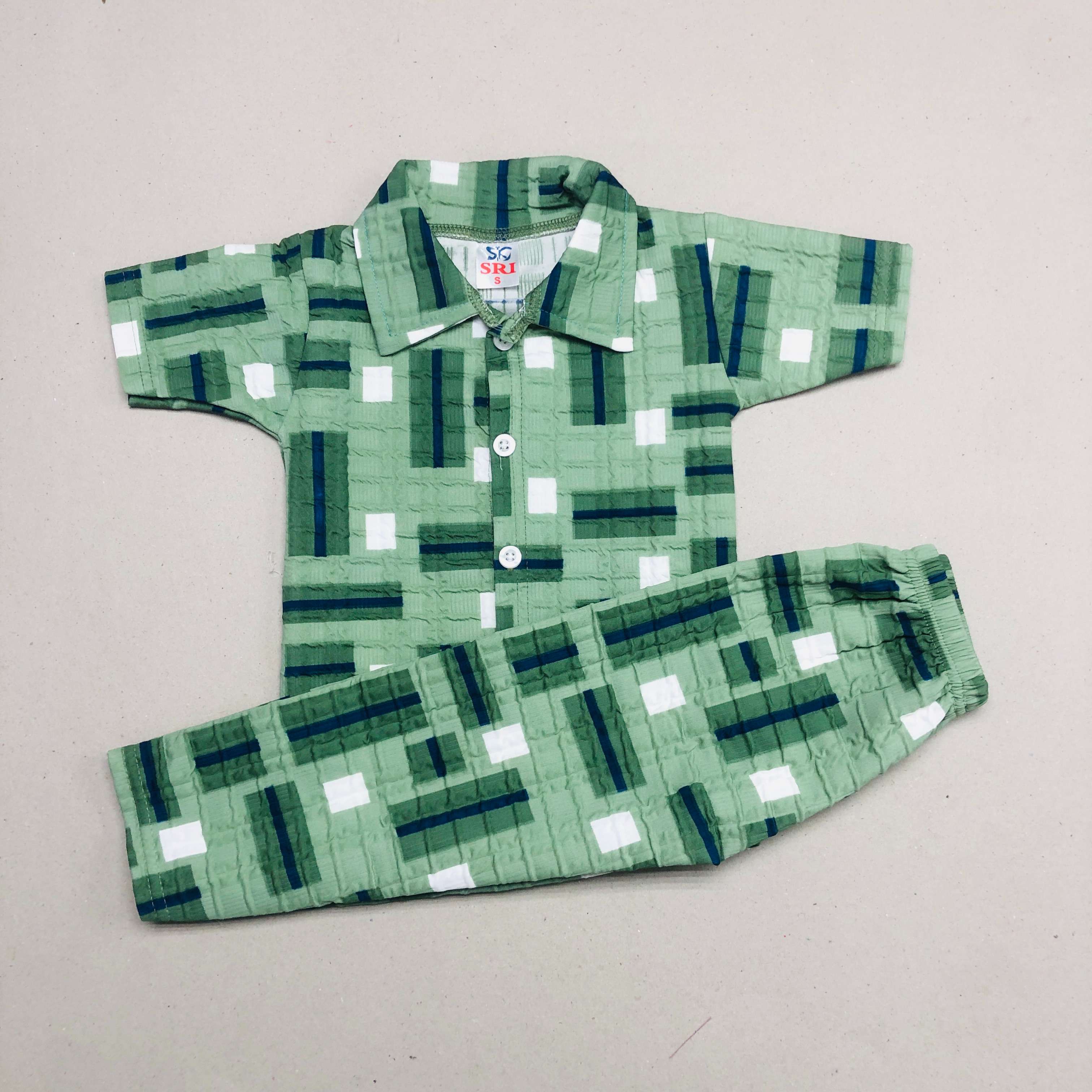 Clay And Blue Pant Set