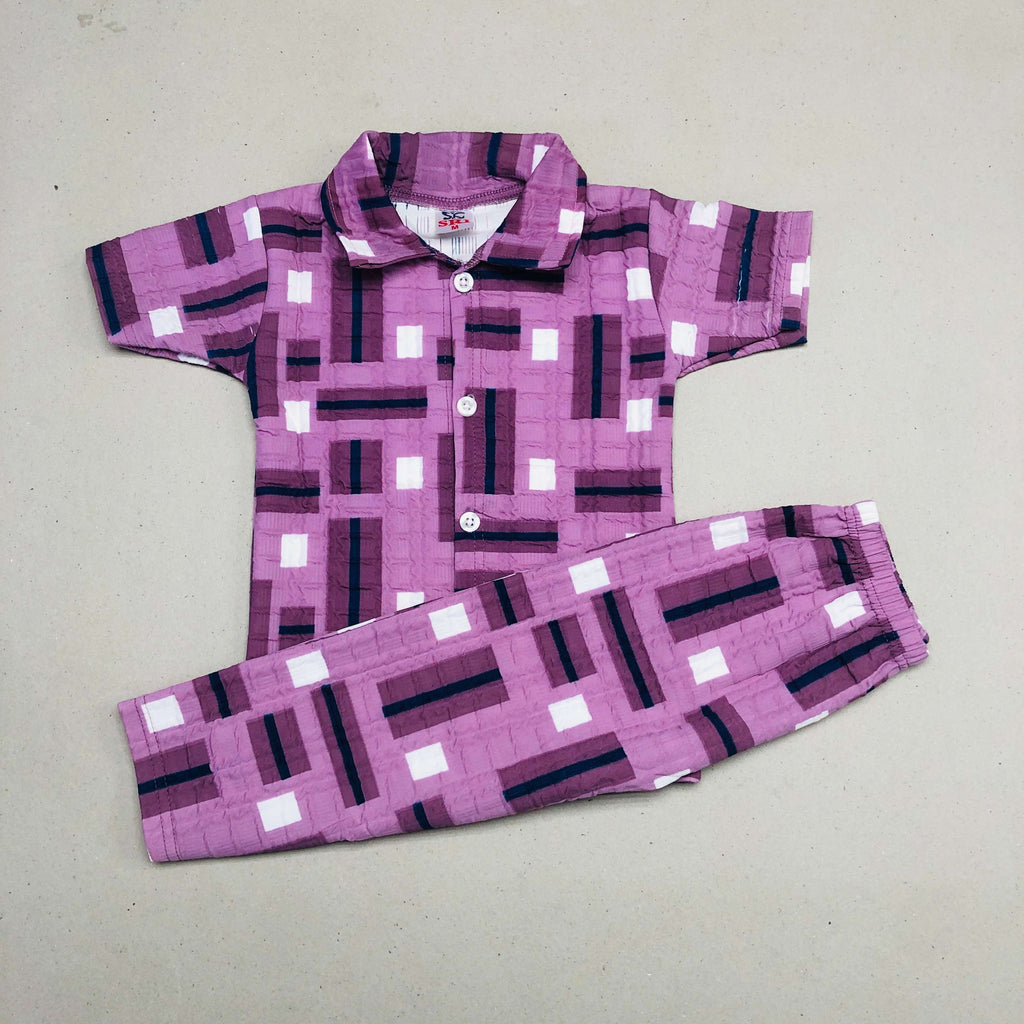 Clay And Blue Pant Set