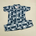 Clay And Blue Pant Set