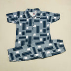 Clay And Blue Pant Set