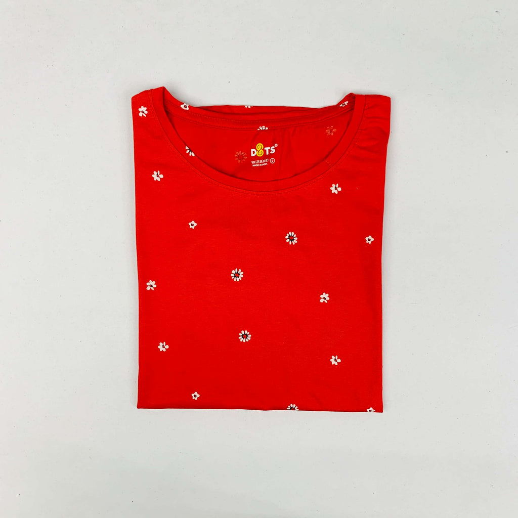 Dots Ladies Printed T-Shirt