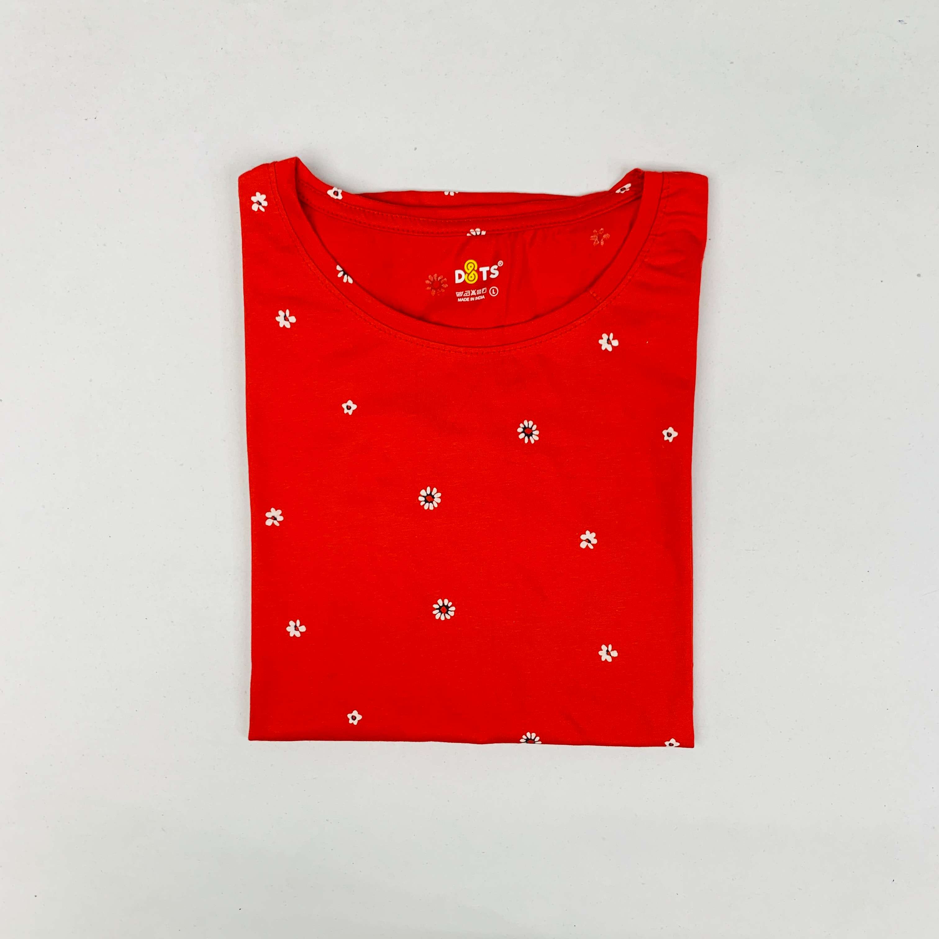 Dots Ladies Printed T-Shirt