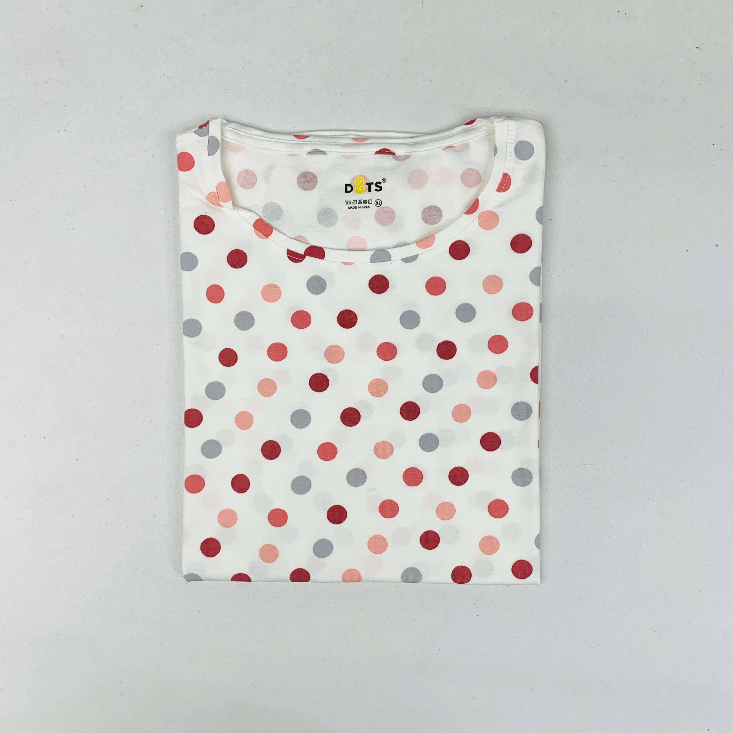 Dots Ladies Printed T-Shirt