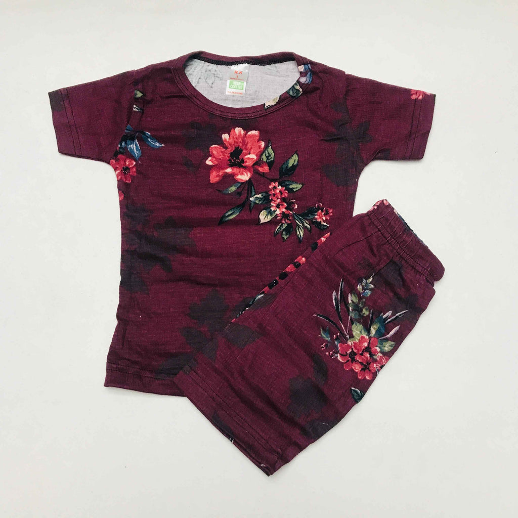 Kids Printed Shorts Set