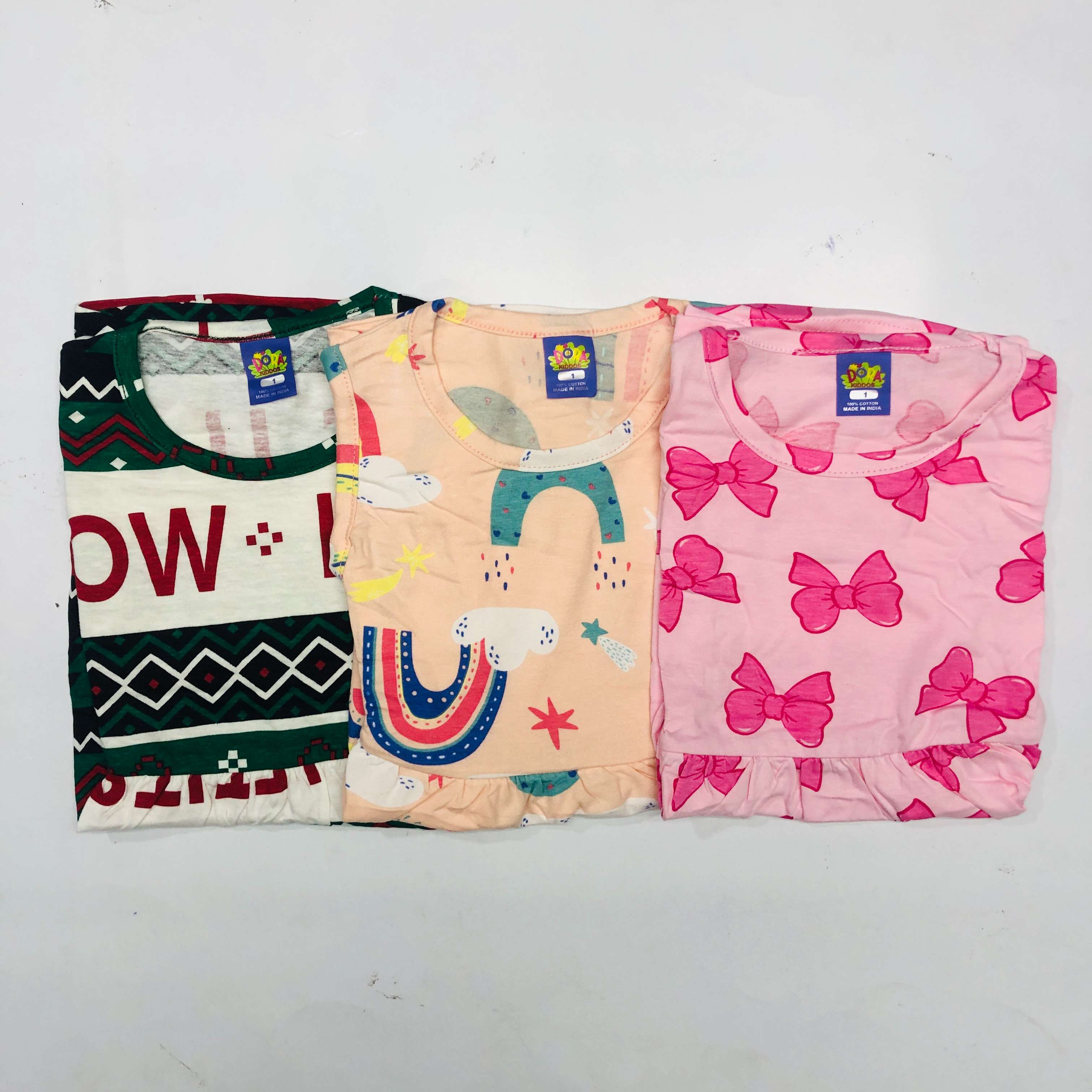 Dora Sleeveless Frock Combo Pack of 3