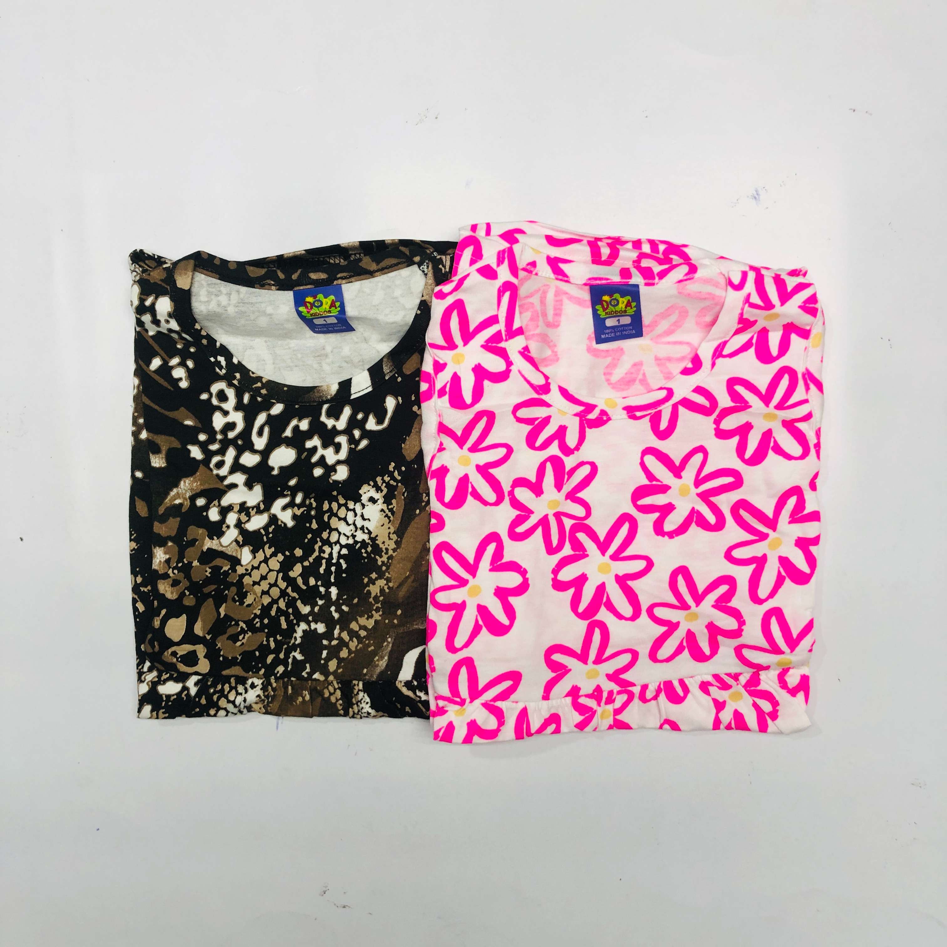 Dora Sleeveless Frock Combo Pack of 2