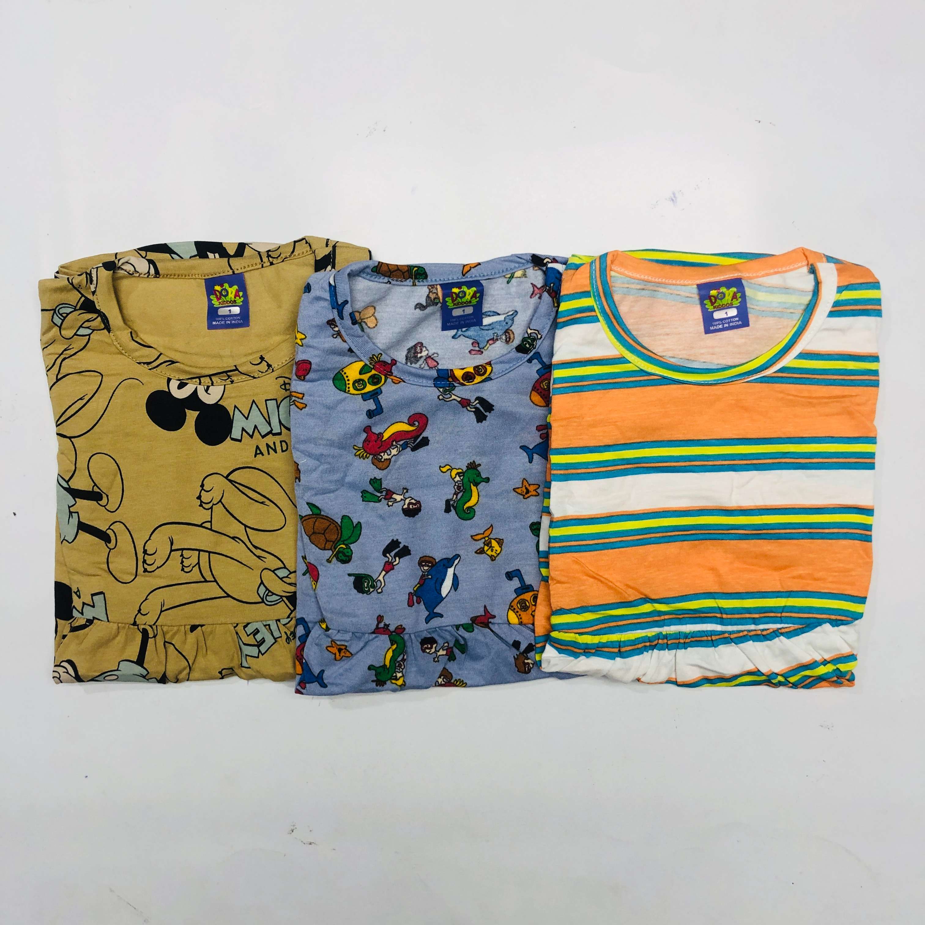 Dora Sleeveless Frock Combo Pack of 3